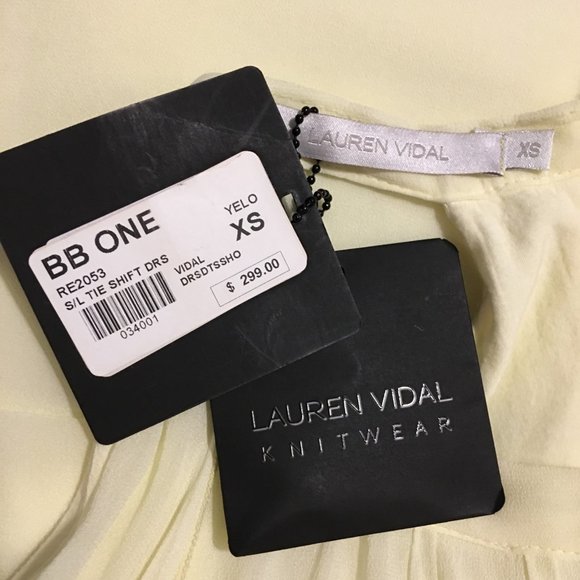 Lauren Vidal Yellow Shift Dress – XS - NWT - Picture 4 of 4